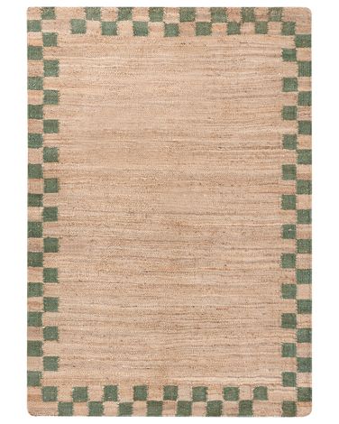 Rug BEED Beige/ Green 160 x 230 cm Jute