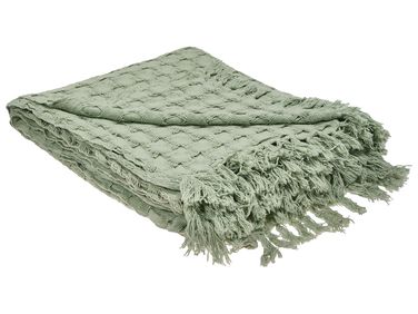 Bedspread BERE Cotton 220 x 240 cm Green