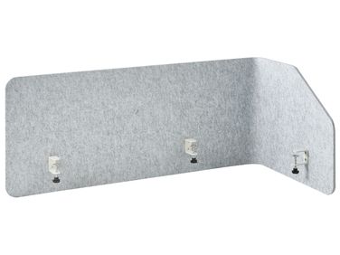 Desk Screen FOLDY 120 x 50 cm Light Grey