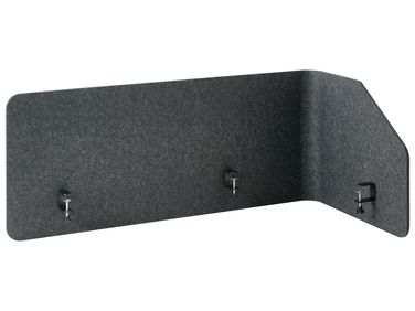 Desk Screen FOLDY 120 x 50 cm Dark Grey