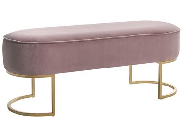 Polsterbank MILRY Samtstoff Rosa