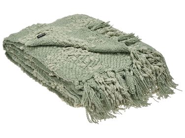 Blanket VELLA Fabric 150 x 200 cm Green