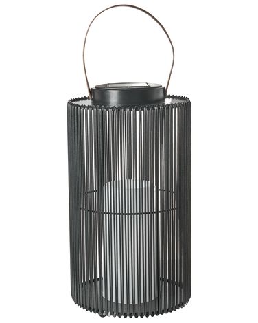 Solarbetriebene Laterne MACHILI 53 cm Schwarz