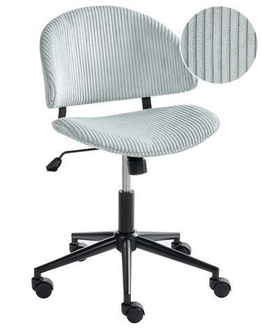Bürostuhl KIANA Cord Hellblau
