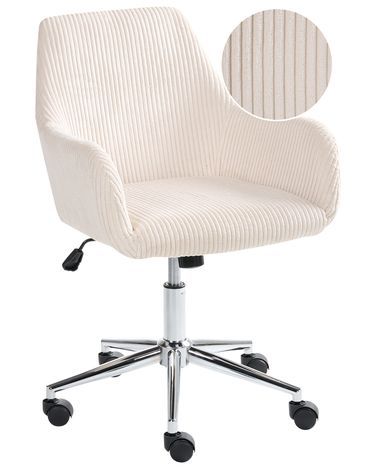 Bürostuhl WELLSTON Cord Hellbeige
