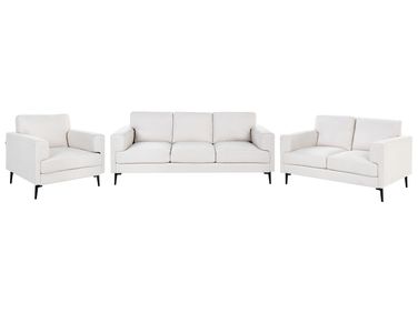 Sofa Set 6-Sitzer LOUSTO Stoff Hellbeige