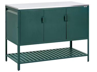 Outdoor-Küchenschrank MAENZA Grün Metall