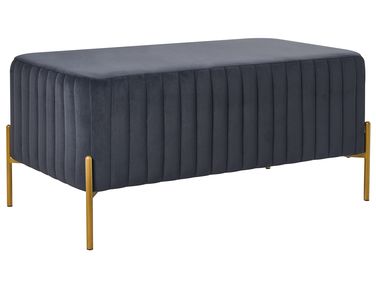 Upholstered Bench UTAH Velvet Black