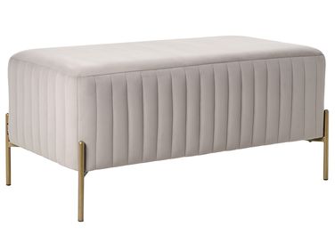 Polsterbank UTAH Samtstoff Taupe