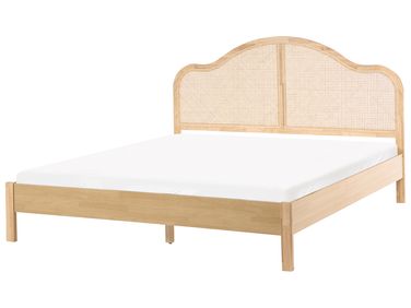 Bett mit Lattenrost HOUNOUX 180 x 200 cm Hellbraun