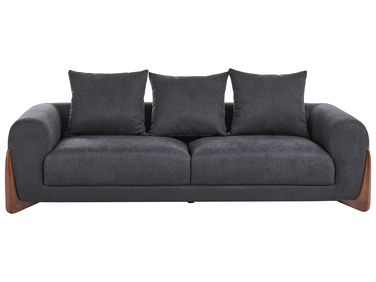 Sofa 3 Seater VINLIDEN Black