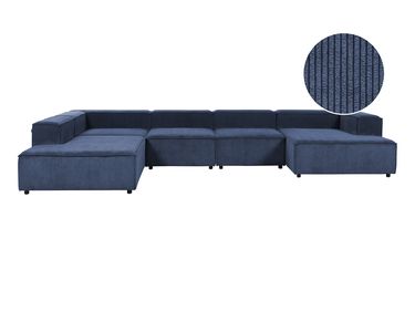 Modul Ecksofa 5-Sitzer ARDAL rechtsseitig Dunkelblau Cord