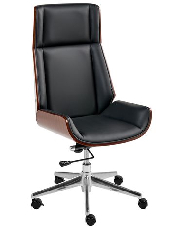 Chefsessel TAMARACK Kunstleder Schwarz