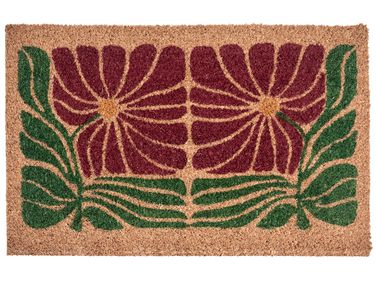 Doormat TANALIAN Multicolour 50 x 80 cm Flower Coir