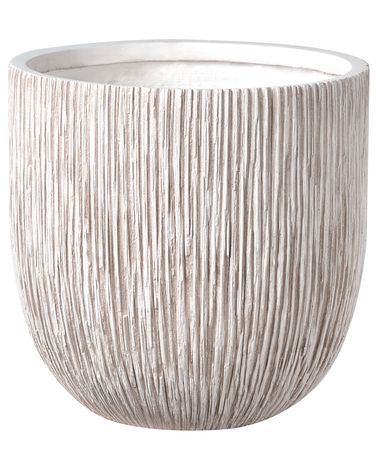 Blumenkübel HANYUE 42 cm Hellbeige