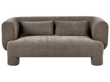 Sofa 3-Sitzer HOGBO Stoff Braun