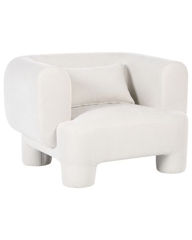 Armchair HOGBO Fabric White