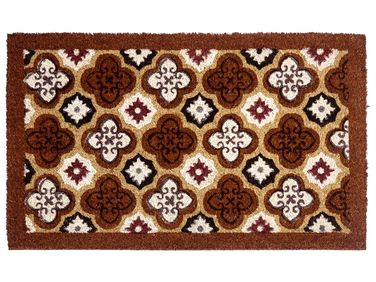 Doormat SELETNA Brown 45 x 75 cm Coir