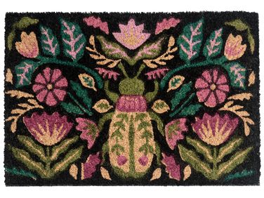 Doormat SELAWIK Multicolour 50 x 80 cm Flower Coir