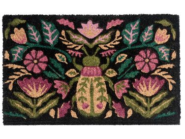 Doormat SELAWIK Multicolour 45 x 75 cm Flower Coir