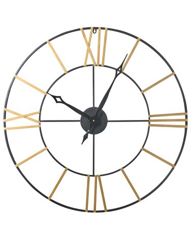 Wall Clock VALSOT 80 cm Metal Gold