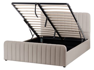 Ottoman Bed LUNAN Taupe 140 x 200 cm (EU Double)
