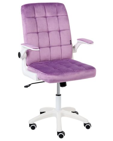 Bürostuhl DANDY Samtstoff Violett