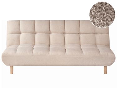 Schlafsofa 2-Sitzer RISOR Bouclé Beige