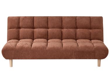 Schlafsofa 2-Sitzer RISOR Stoff Goldbraun