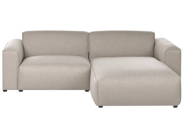 Ecksofa 3-Sitzer FAABORG Stoff Beige linksseitig