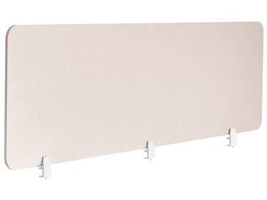 Desk Screen SPLIT 180 x 50 cm Beige