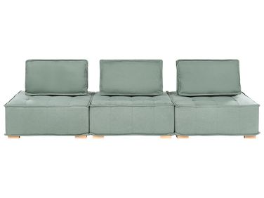 Modulsofa 3-Sitzer TIBRO Hellgrün Stoff