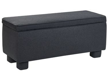 Polsterbank mit Stauraum ITHACA Stoff Schwarz