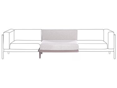 Erweiterungsmodul für Gartensofa FERRETTI Taupe