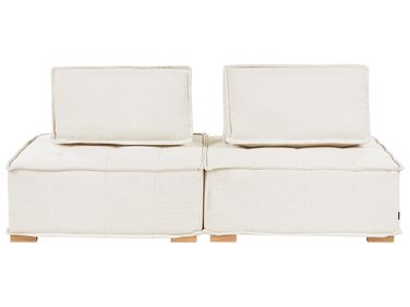 Modular Sofa 2 Seater TIBRO Off-White Fabric