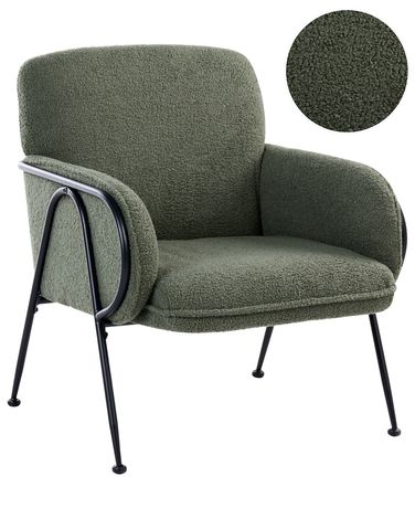 Armchair TRYSNES Boucle Green
