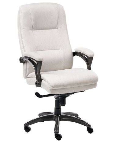 Chefsessel MAGNUS Leinen Hellbeige