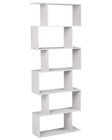 Bücherregal mit 6 Ebenen VALDOSA 190 cm Hellgrau