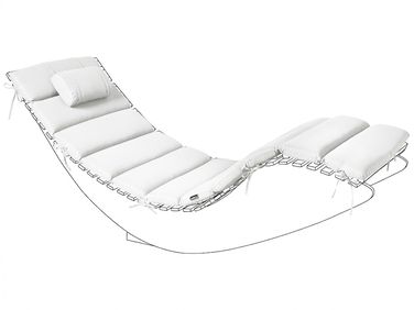 Liegenauflage BRESCIA PREMIUM 180 x 60 cm Cremeweiß