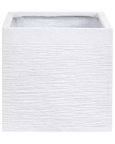Blumenkübel PAROS 30 cm Weiß