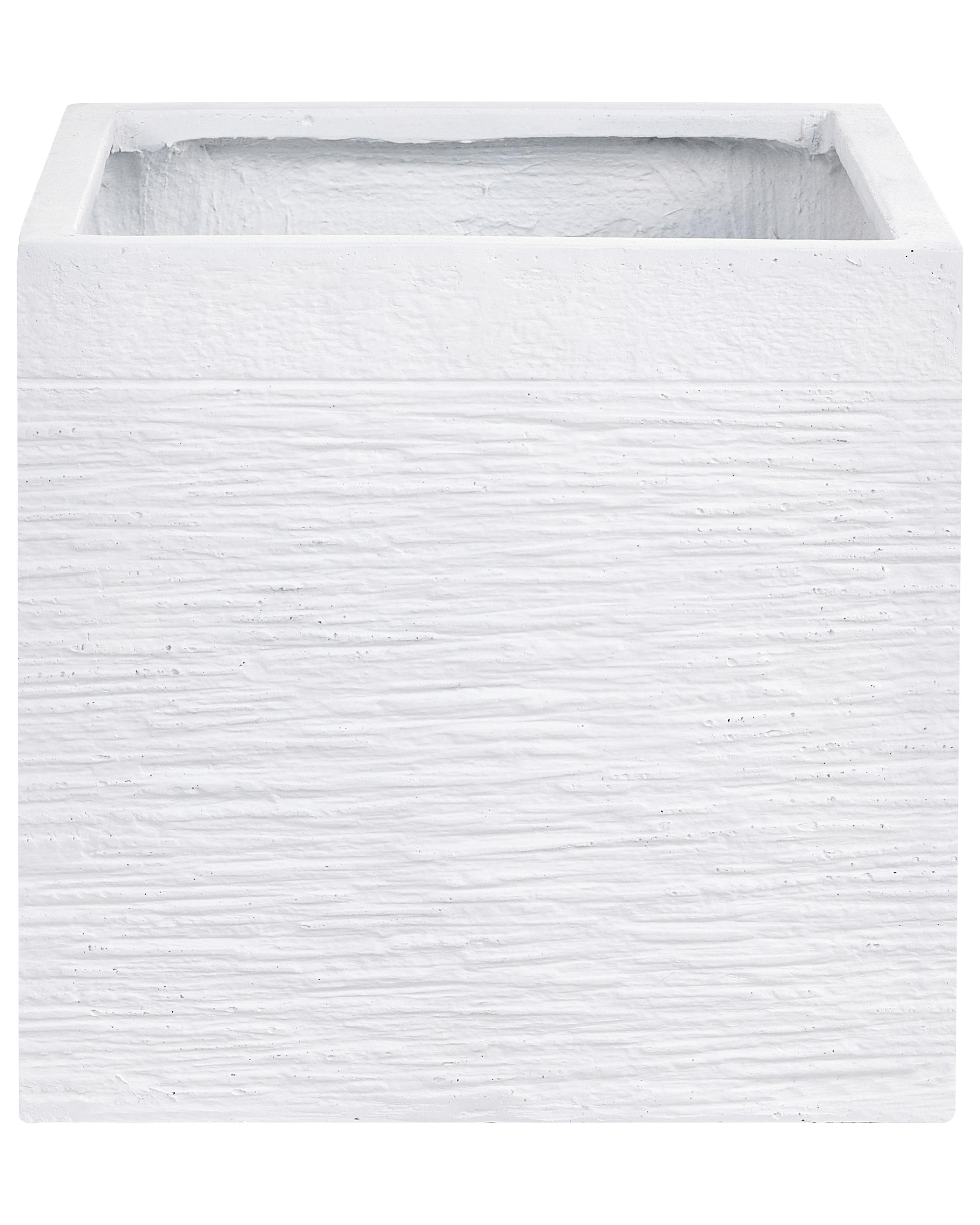 Blumenkübel PAROS 40 cm Weiß