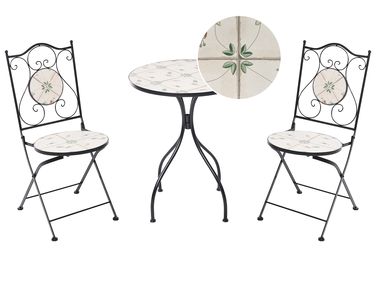 Bistro Set CARONA Metal Black