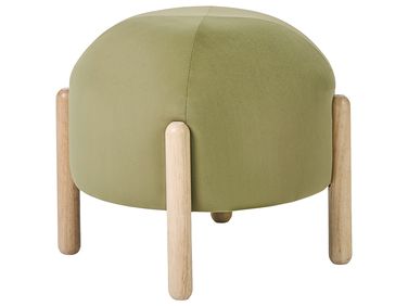 Hocker HELEN Samtstoff Olivgrün Grün