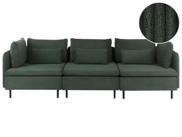 Modulsofa 3-Sitzer EGERIS Dunkelgrün Cord