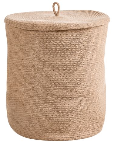Aufbewahrungskorb SILOPI Baumwolle Beige