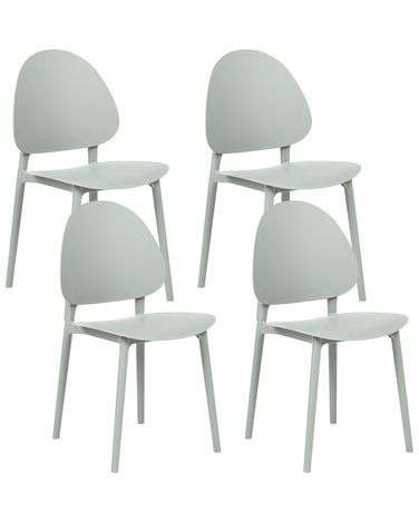 Gartenstuhl 4er Set CEARA Mintgrün