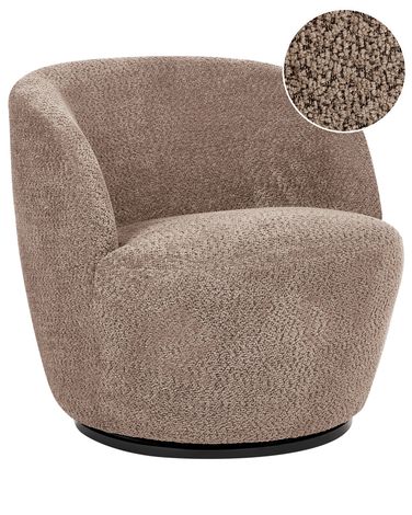 Drehsessel KUOLPA Chenillegewebe Taupe