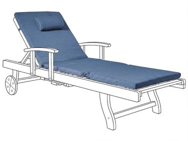 Liegenauflage TOSCANA/JAVA/AMANTEA PREMIUM 189 x 58 cm Blau