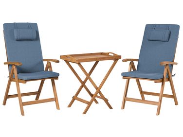 Bistro Set JAVA PREMIUIM Acacia Wood Blue