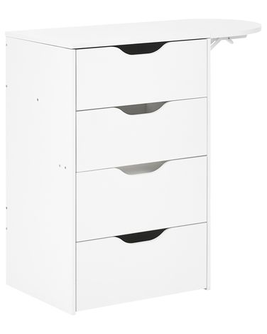 Dressing Table with Mirror and Stool BELOEIL White
